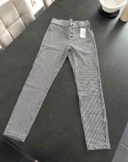Pantalon Zara S blanc/noir 