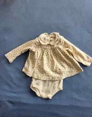 Robe avec body intégré Petit Bateau 6 mois