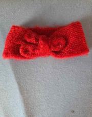 Headband laine rouge