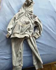 Joggibg velours gris 2 ans