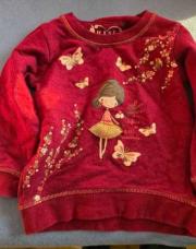 Sweat bordeaux Primark 36 mois