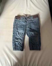 Jeans ceinture brune T3M