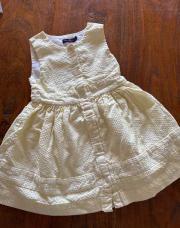 Robe sergent major 3 ans jaune 