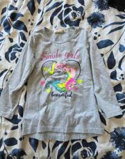T-shirt gris licorne 6 ans
