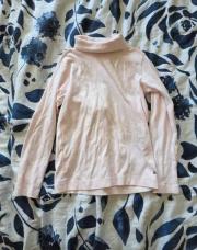 T-shirt à col roulé rose Petit Bateau 6 ans