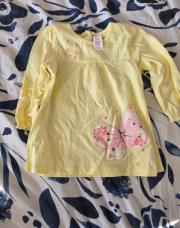 Tunique jaune papillon C&A 9 mois