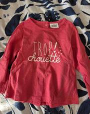 T-shirt trop chouette TAO 12 mois