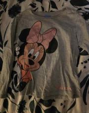 T-shirt Minnie gris 7 ans