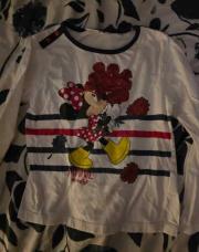 T-shirt Minnie fleurs 6 ans