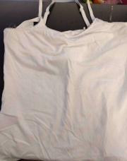 Débardeur grossesse/allaitement blanc premaman XL