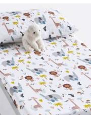 Lot 2 Draps animaux lit bébé 