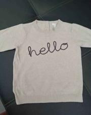 Pull Beige Hello 12 mois Orchestra 