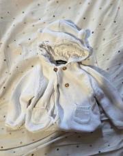 Gilet blanc La Redoute 3 mois