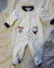 Pyjama 1 pièce blanc goal 3 mois