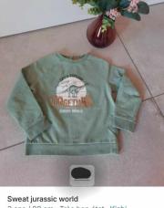 Sweat jurassic world 3 ans