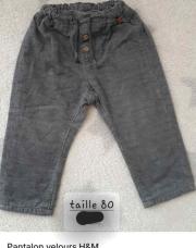 Pantalon velours 80