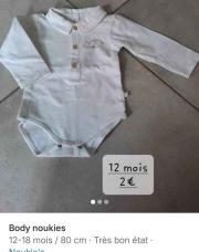 Body Noukies 12 mois