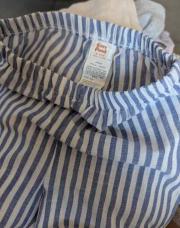 Pantalon rayé bleu