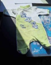 Pyjama play time vert velours 