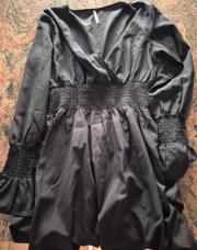 Tunique noire blanche porte T 40