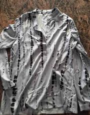 Chemisier gris noir XL