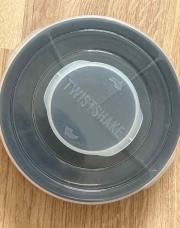 Assiette twistshake à compartiments avec couvercle 