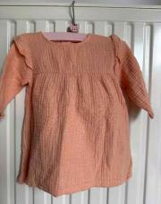 Robe corail avec petite culotte taille 6 mois 