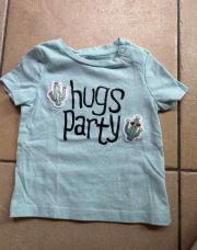 T-shirt bleu taille 68