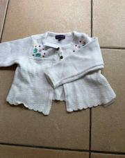 Gilet blanc taille 9 mois 