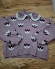 Pull sergent major mauve t5 ans