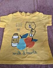 T shirt Milk & fruit