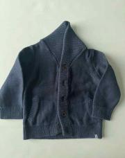 Gilet en laine - bleu uni - TAO - 18 mois 