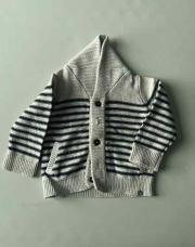 Gilet en laine - marinière - TAO - 18 mois  