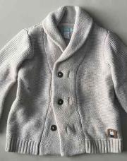 Gilet en laine - blanc uni avec un lapin - Obaïbi - 18 mois 