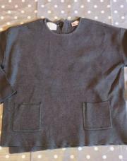 Pull gris avec poches avant. 4ans Zara 