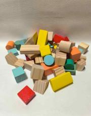 Lot de cubes de construction+- 55 pièces 