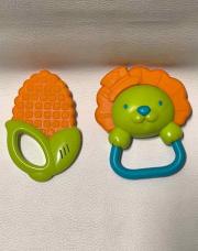 Hochet lion+anneau de dentition maïs 