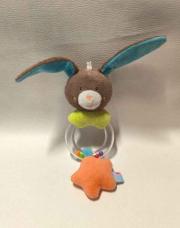 Hochet lapin avec petites billes,Sucre d'orge 