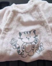 Pyjama rose chat 1mois 