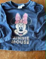Blouse 6 mois bleue minnie mouse