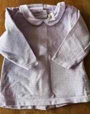 Blouse 6 mois mauve à paillette