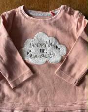 Blouse rose 6 mois avec nuage