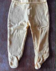 pantalon 6 mois jaune avec pieds