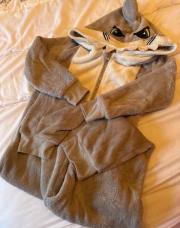 Pyjama combi requin gris 110/116