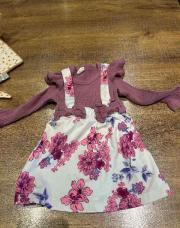 Robe mauve fleur Shein 3-6mois 