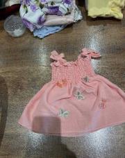 Robe Shein rose papillon 3-6mois