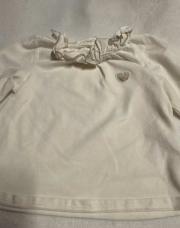 Blouse 6 mois blanche obaibi 