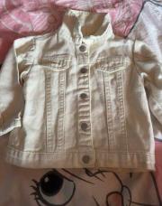 Veste en jeans crème 86cm 