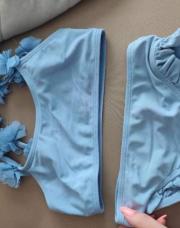 Maillot 3d fleur bleu 