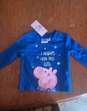 T shirt manche longue peppa pig 0-3mois 
